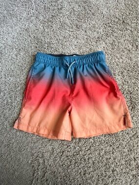 art class Gradient Drawstring Athletic Shorts - Blue, Red, Orange